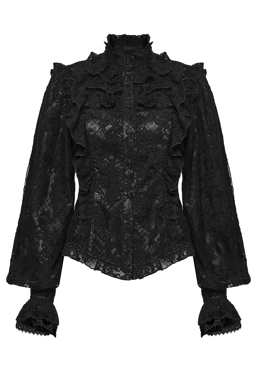pirate goth billowy sleeve gothic top corset with flared sleeves