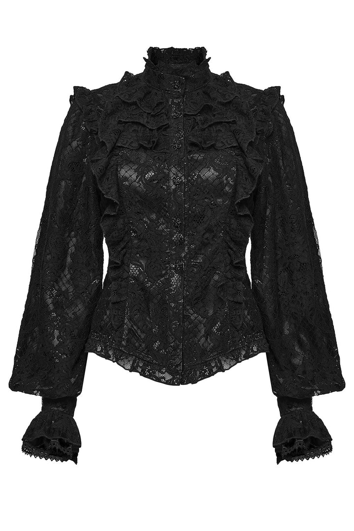pirate goth billowy sleeve gothic top corset with flared sleeves