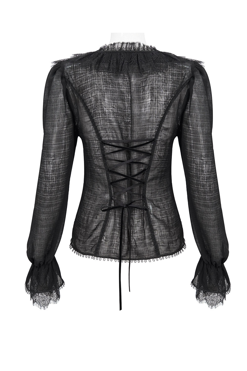 layered ruffle neckline top by devil fashion