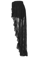 womens low rise gothic shorts with attached skirt