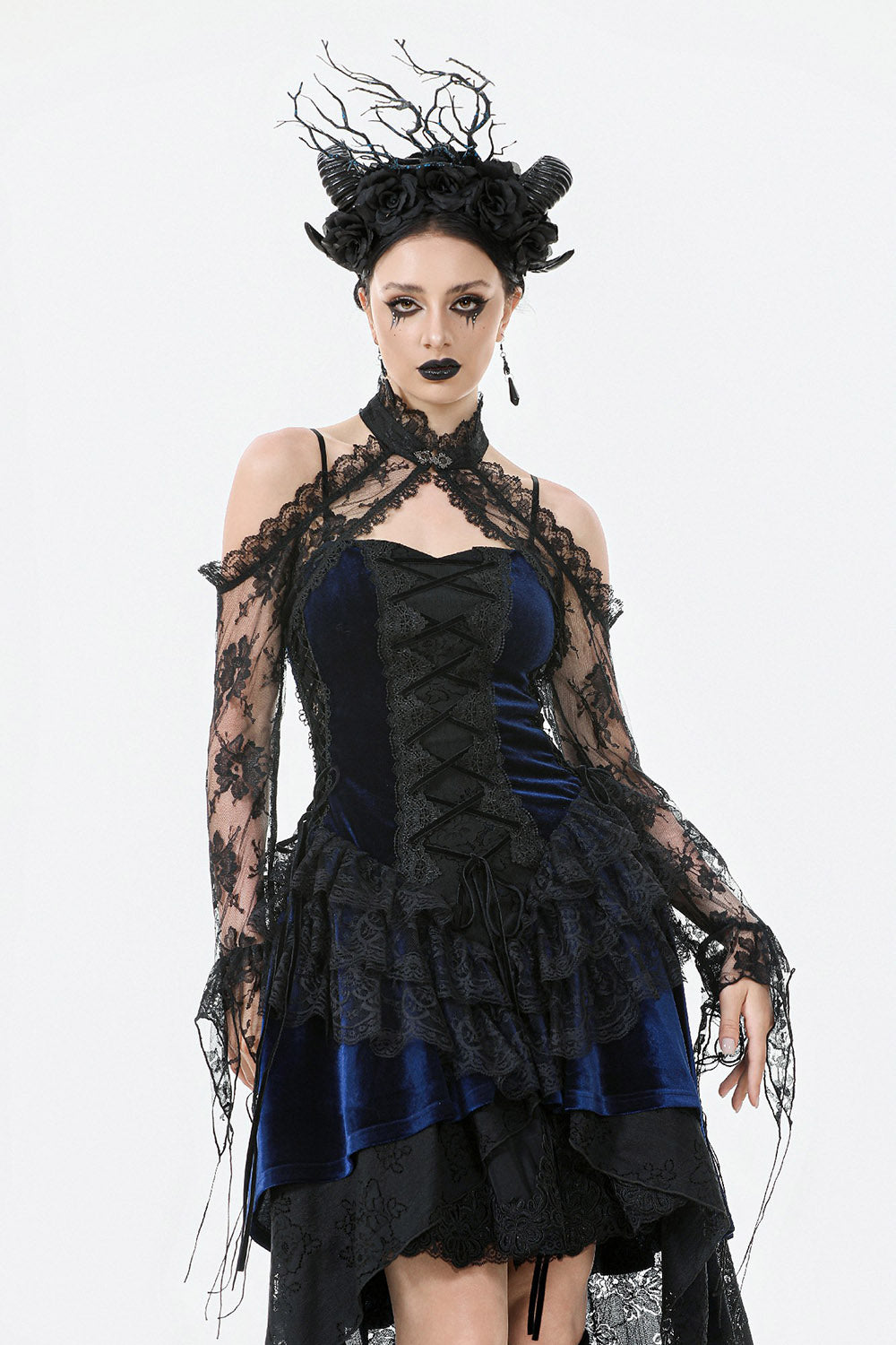 high neck bolero shrug by dark in love