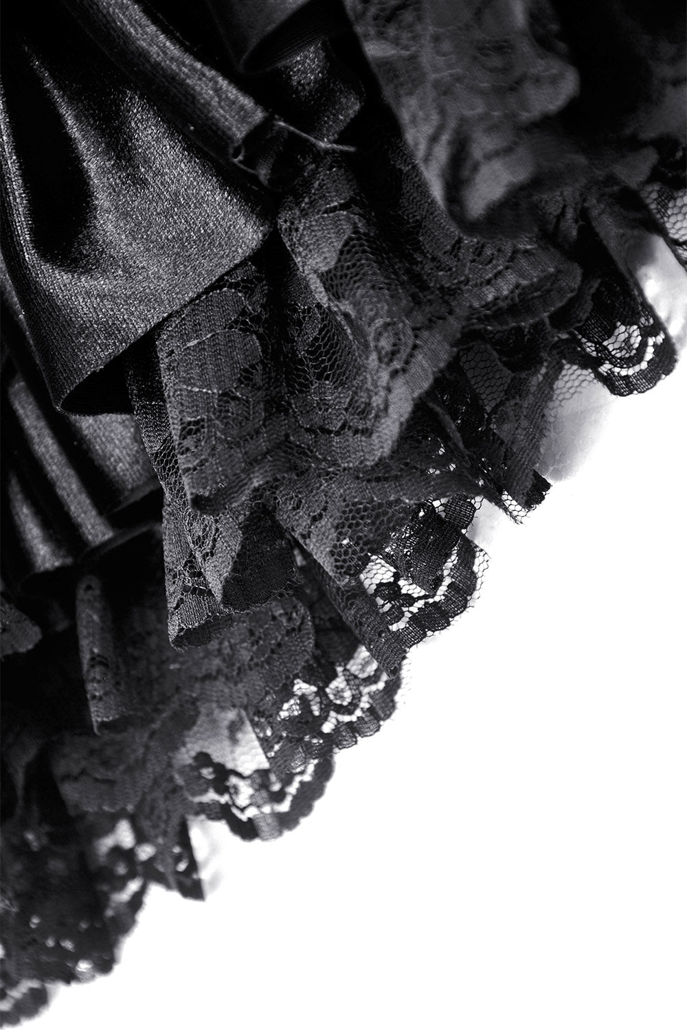lace ruffle skirt