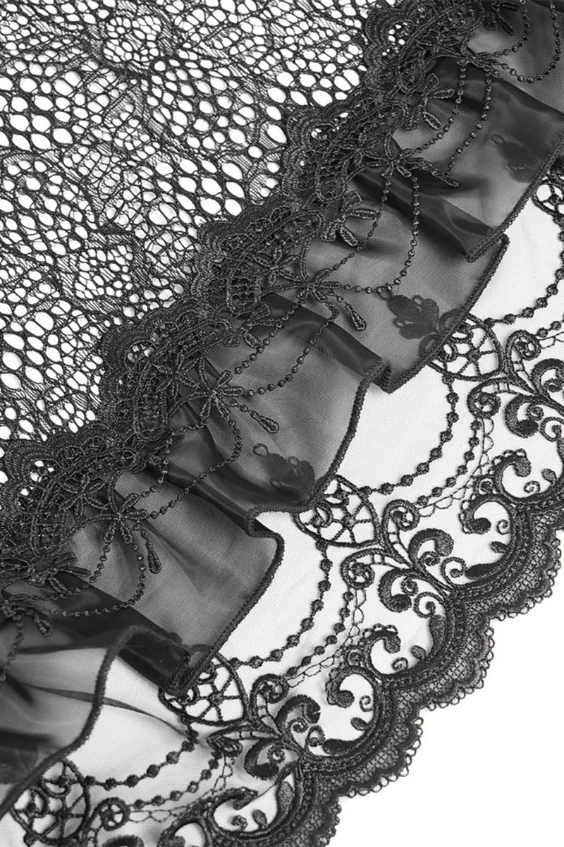 vampire gothic ruffle skirt