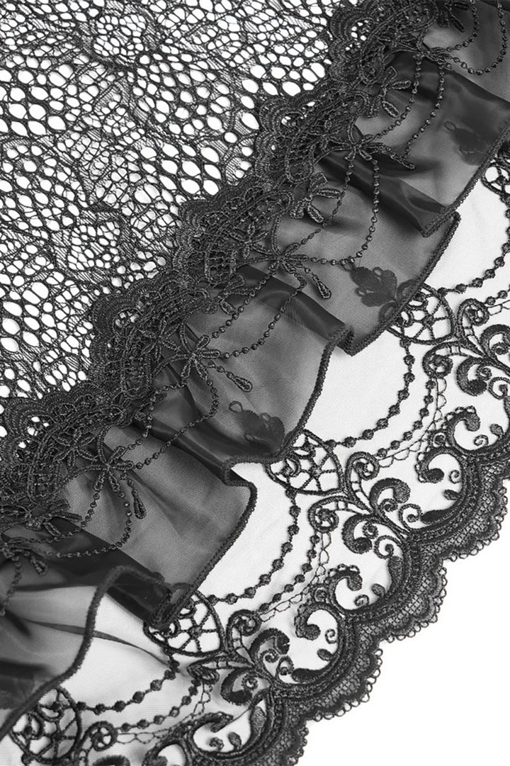 vampire gothic ruffle skirt