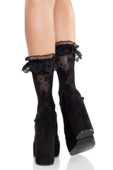 ruffled lace socks