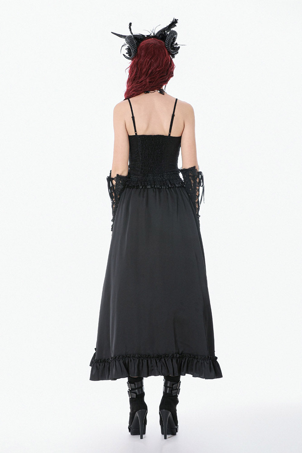 peplum hem gothic tank top