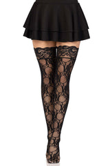 Victorian Goth Lace Thigh Highs