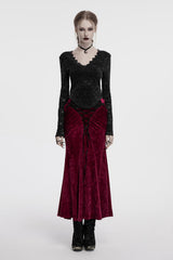 deep v-neckline gothic blouse