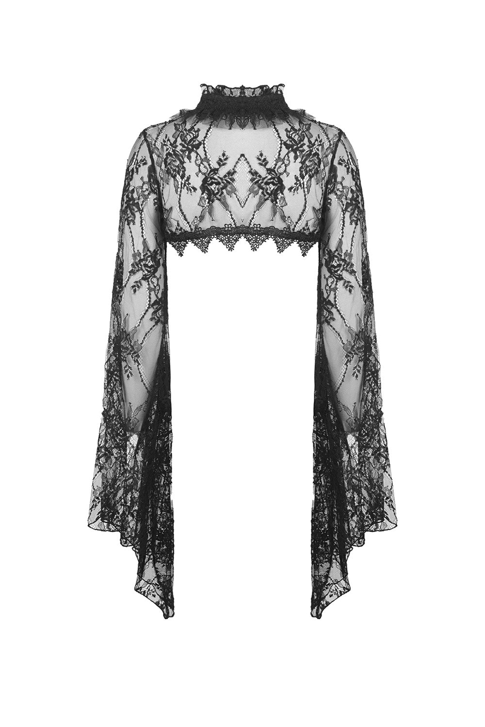 womens victorian goth short cloak