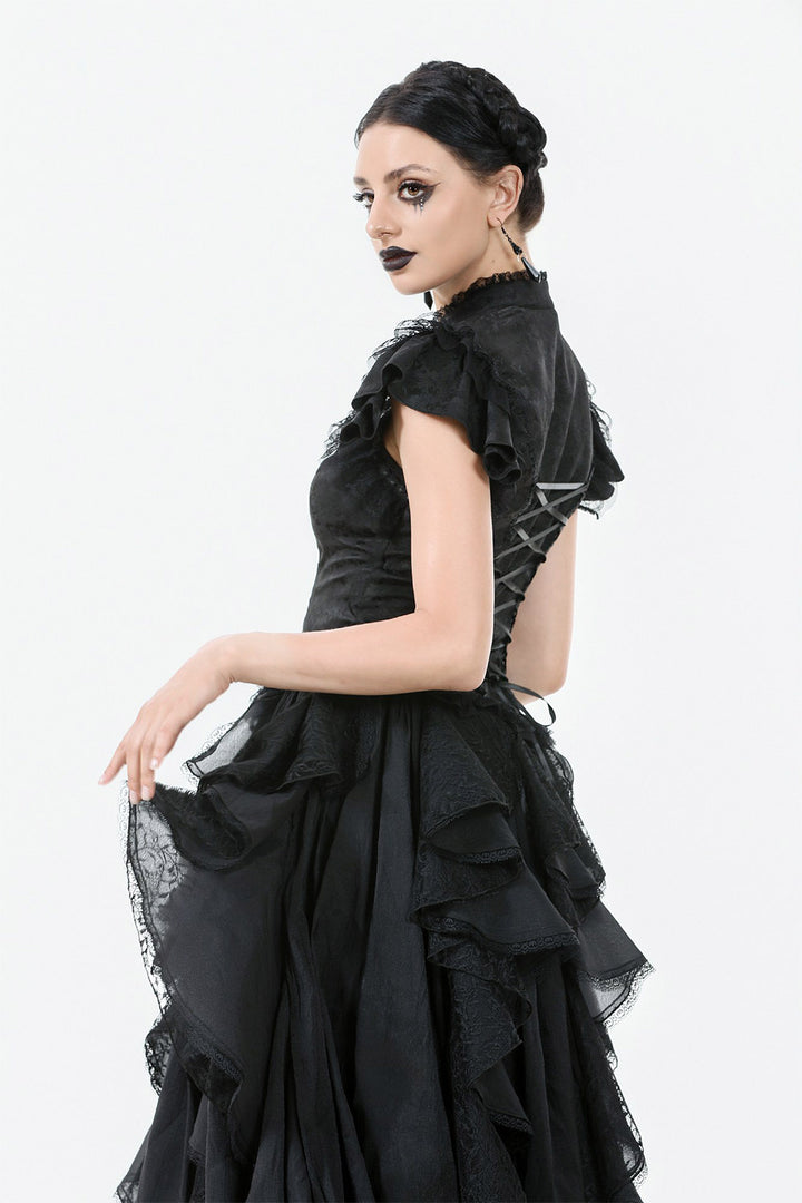 ruffled sleeve top