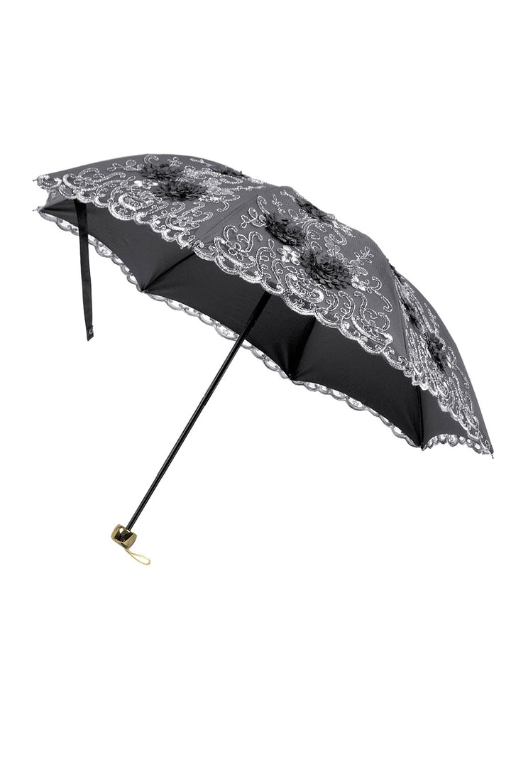 gothic lolita foldable embroidered lace umbrella