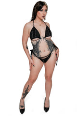 goth bikini top