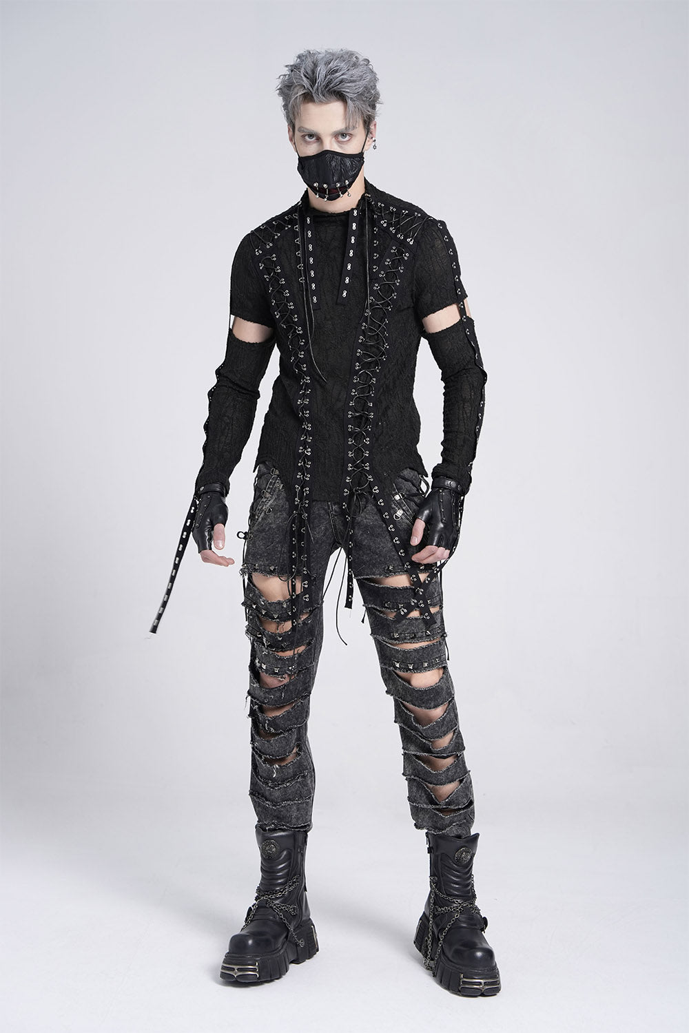 mens cybergoth shirt