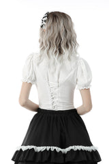vintage inspired top with cravat by dark in love