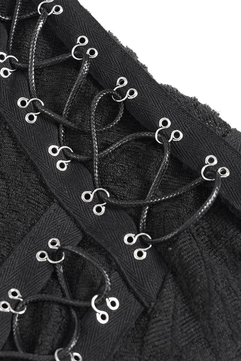 mens long sleeve cybergoth shirt with asymmetric hem 