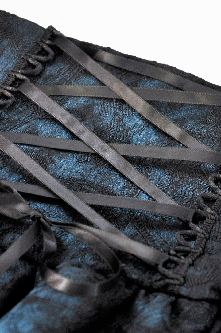 womens lace-up goth skirt