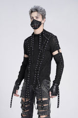 mens tattered cyberpunk shirt