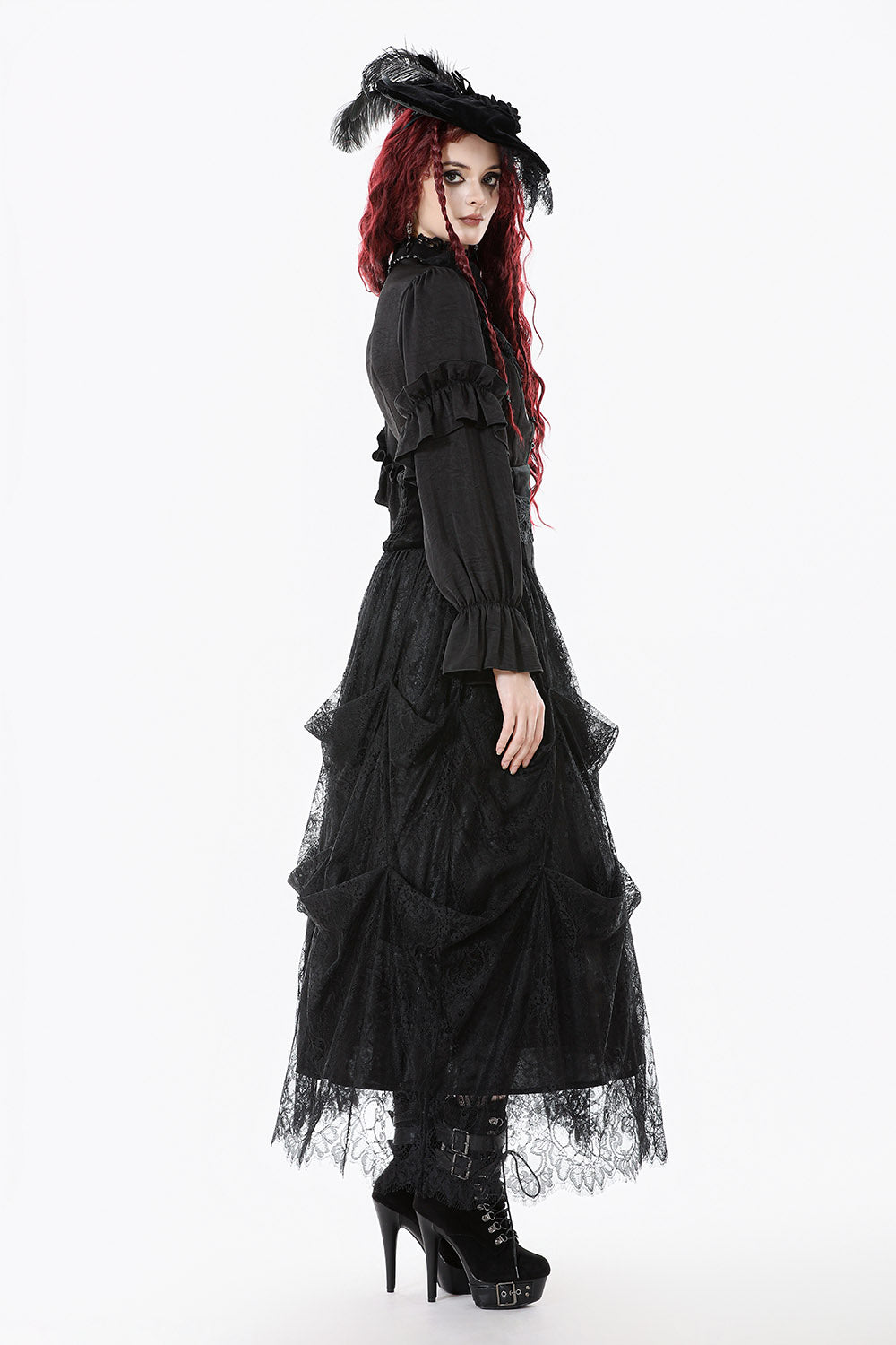 Ravenhall Draped Lace Skirt