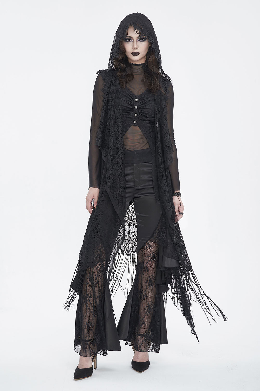 womens gothic lace cloak
