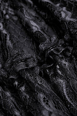 black floral mesh and lace