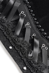 ruffled sweetheart neckline womens gothic corset