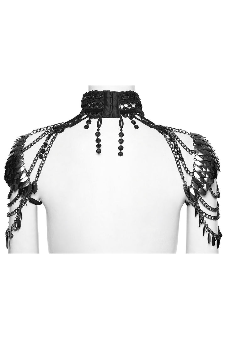 studded chainmail harness