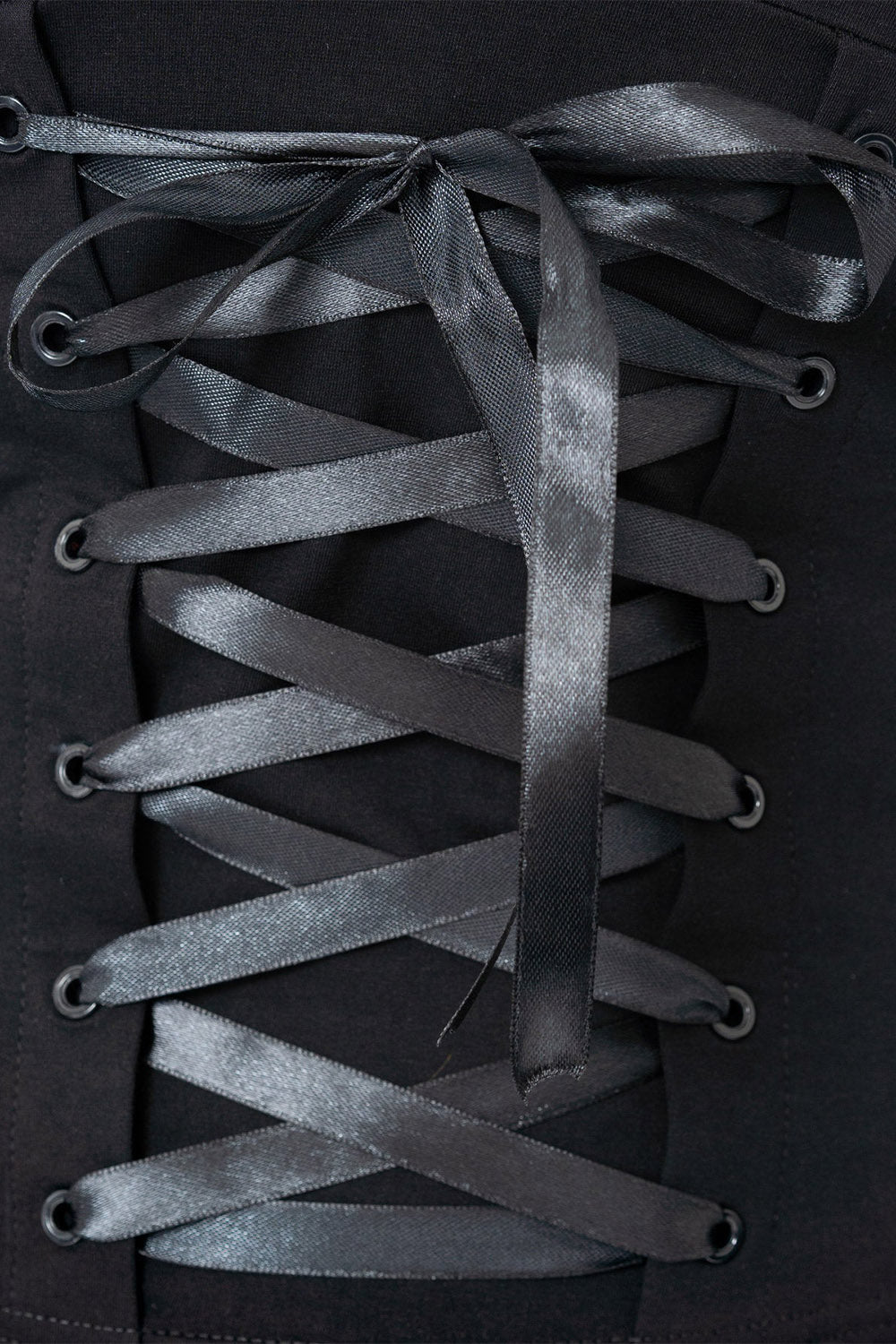 flared witchy black cotton long sleeve top by poizen industries 