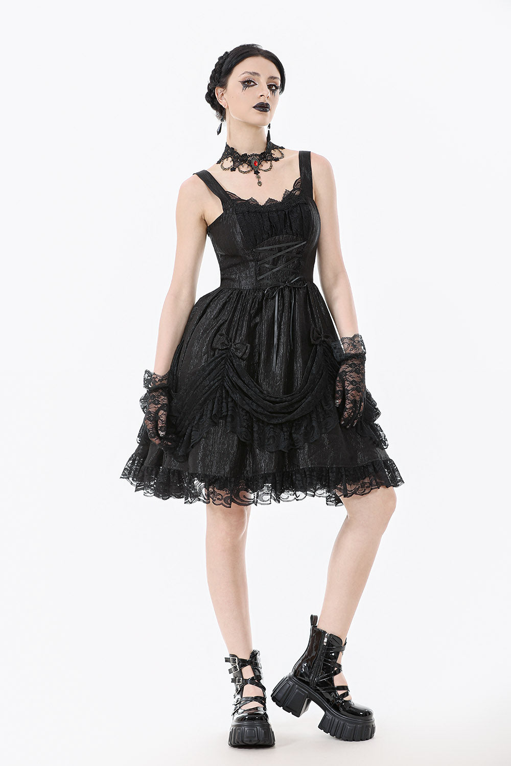 gothic bustle dress