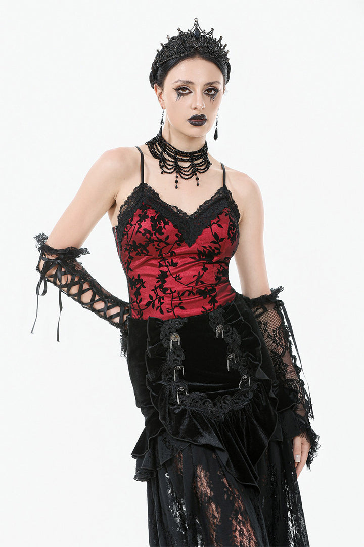 corset long lace maxi skirt