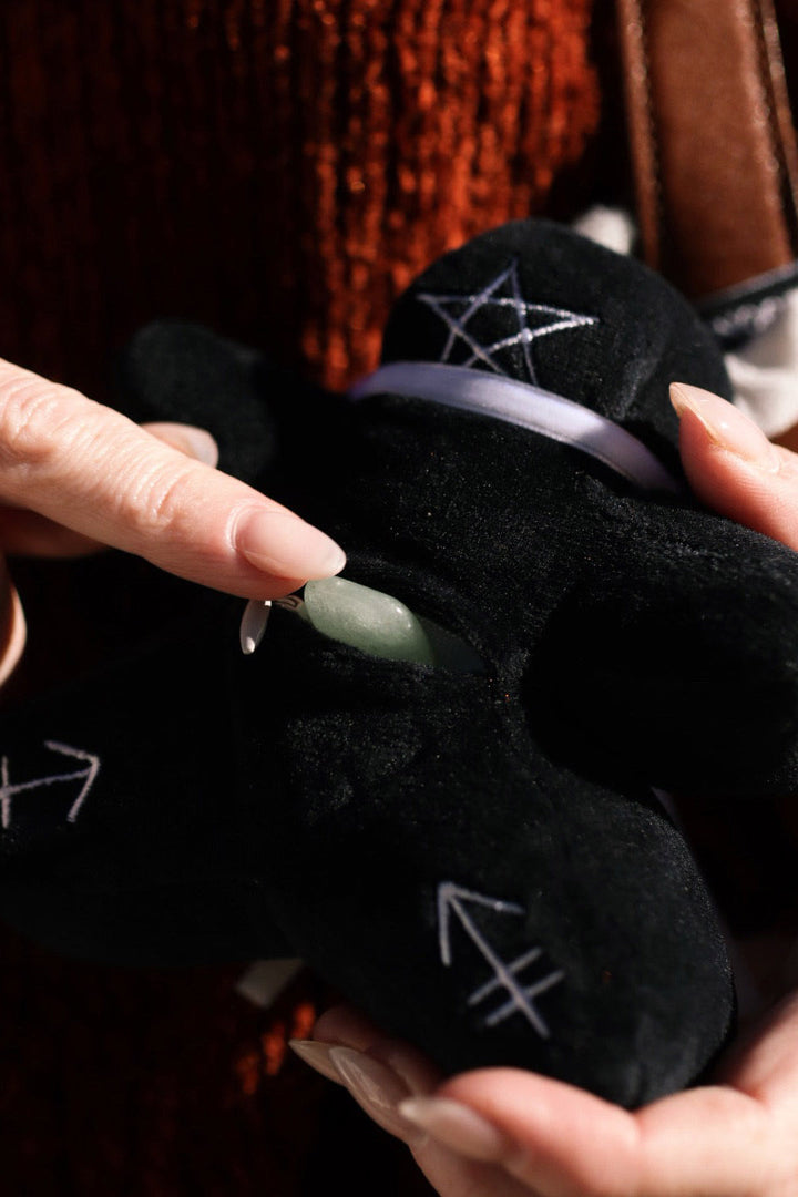 zippered monster plush keychain
