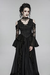 off shoulder lace dress