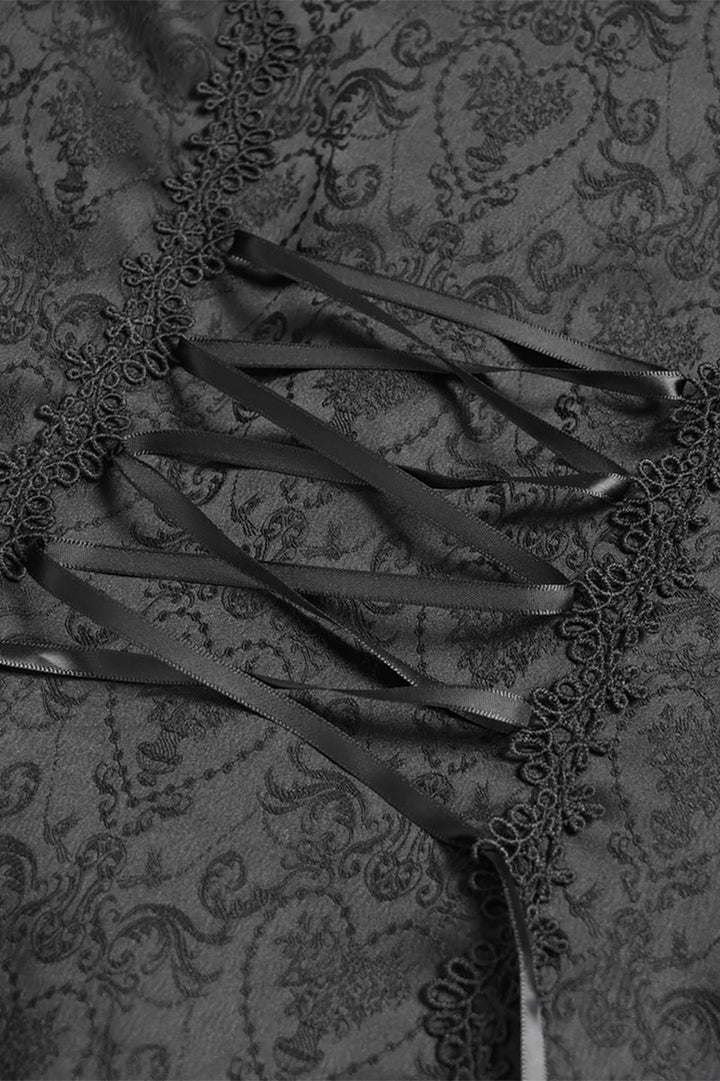 devil fashion womens puff shoulder gothic blouse