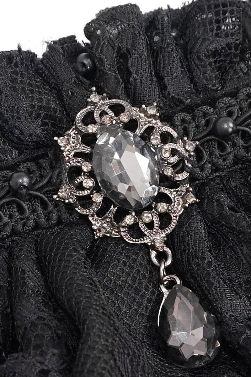 vampire lace ruffle cravat necktie