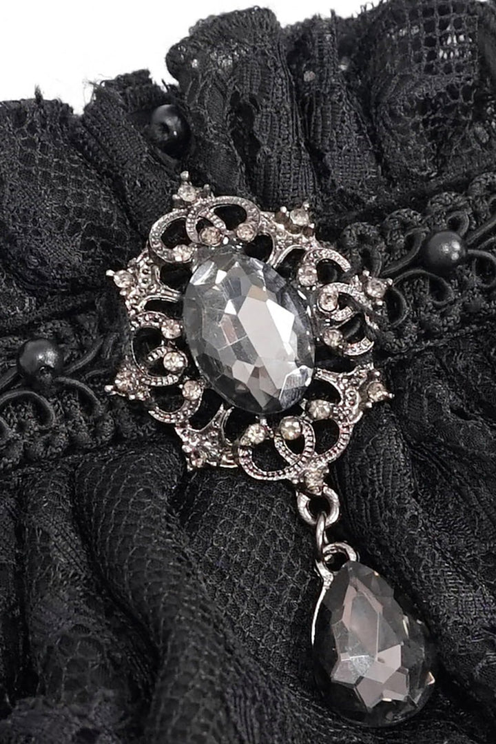 vampire lace ruffle cravat necktie