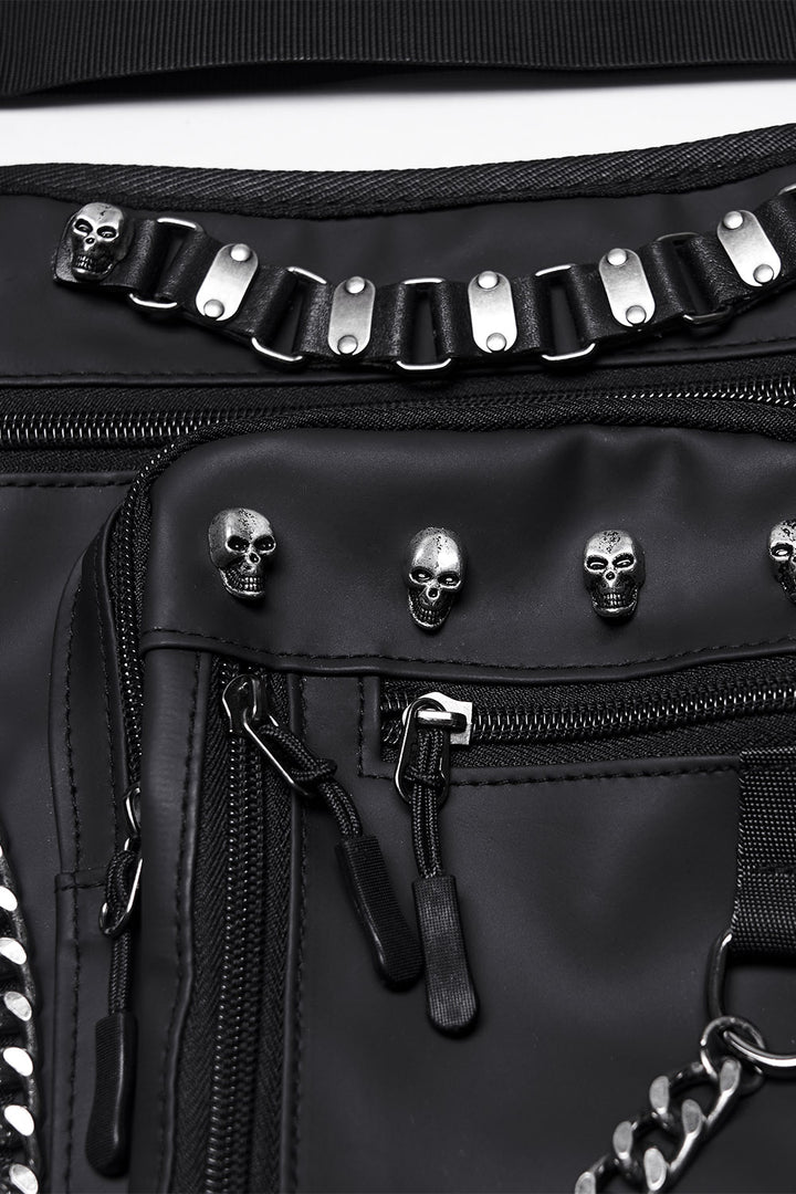 emo goth thigh harness bag