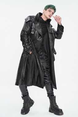 Scorch Leather Trenchcoat