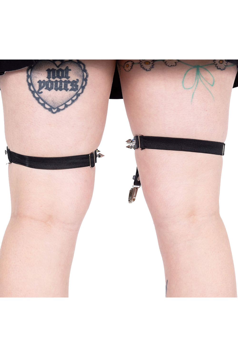 emo thigh garter harness set