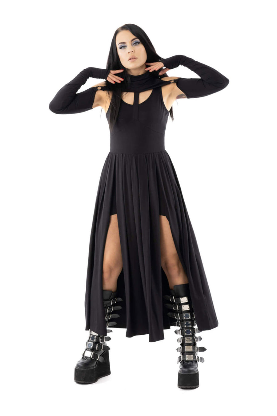 womens leg slit long maxi dress