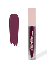 Deep berry matte liquid lipstick with bold pigment for goth emo grunge makeup and dramatic dark romantic looks