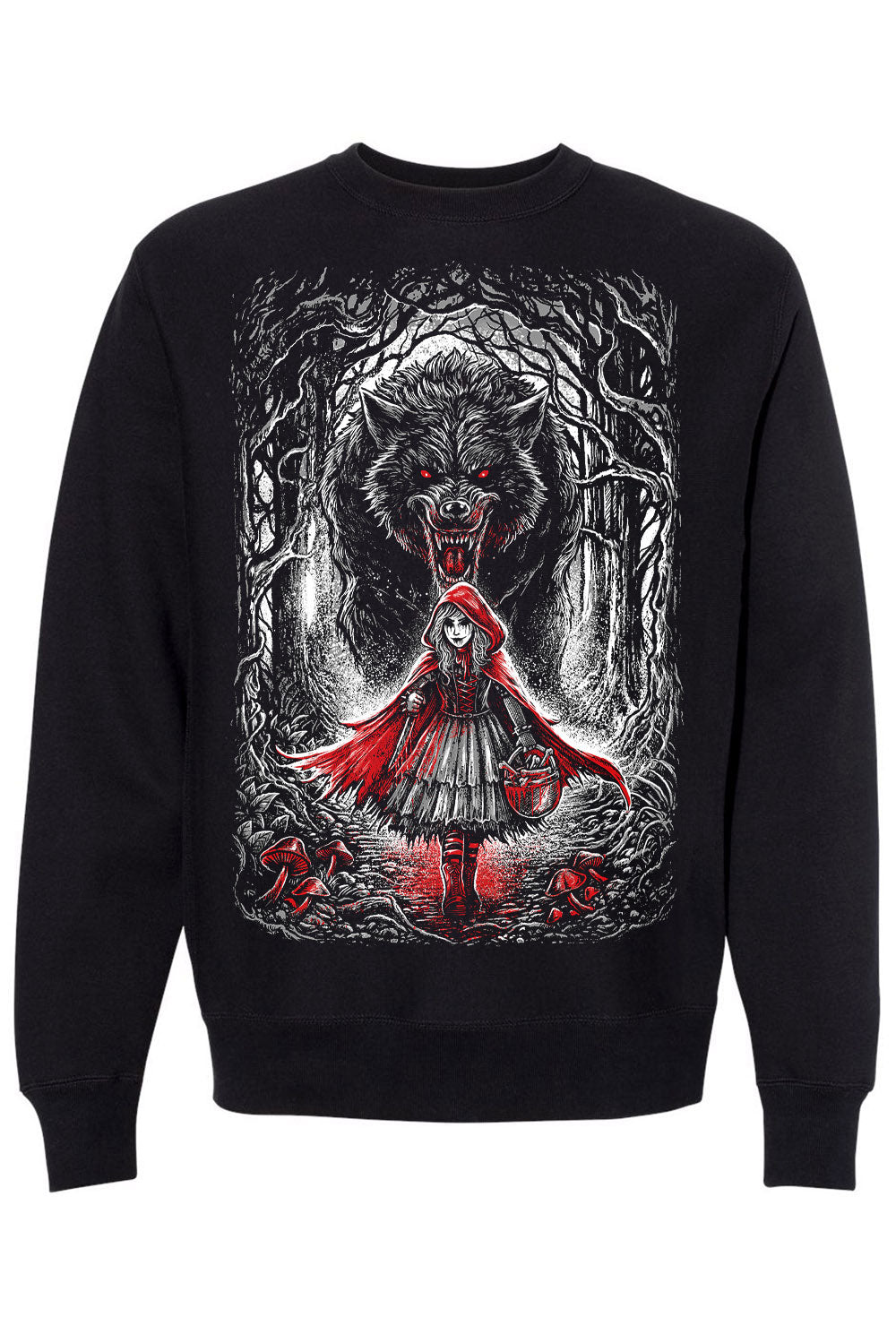 little red riding hood gothic fairytales sweater