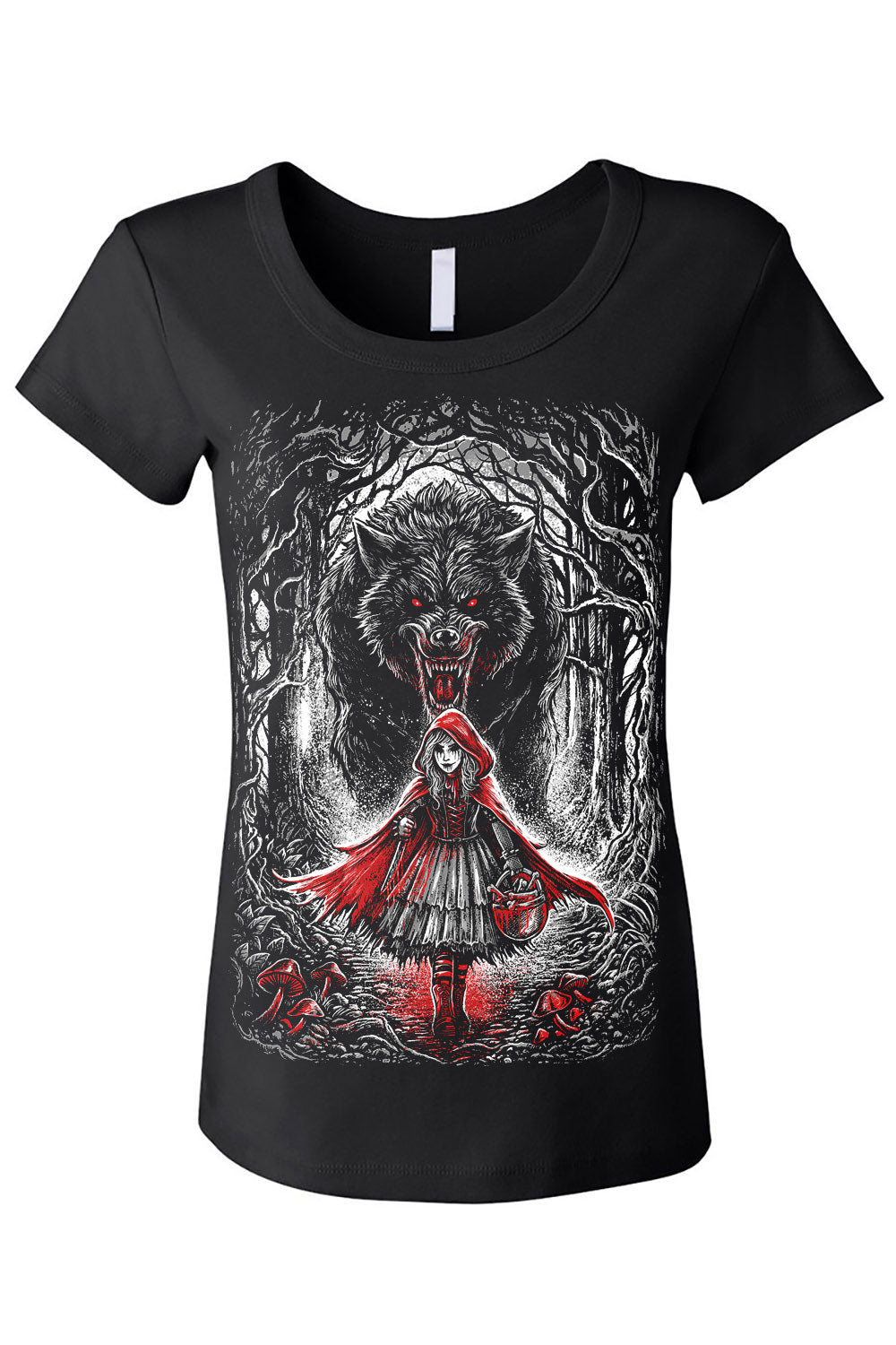 gothic little red riding hood shirt