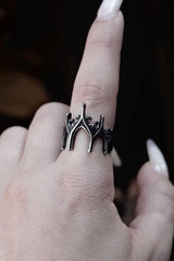 medieval crown gothic cathedral ring 