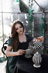 lively ghosts Gothic tea set