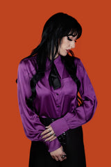 vintage inspired long sleeve button up shirt 