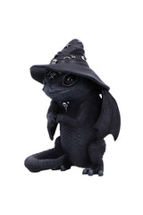 gothic witch lizard statue