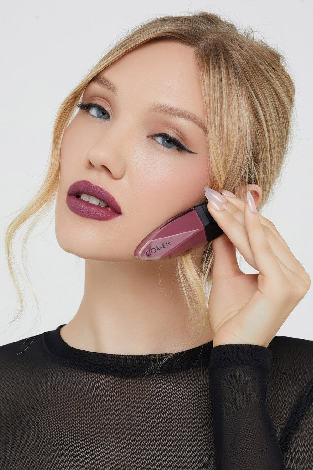 dark purple pink liquid lipstick 