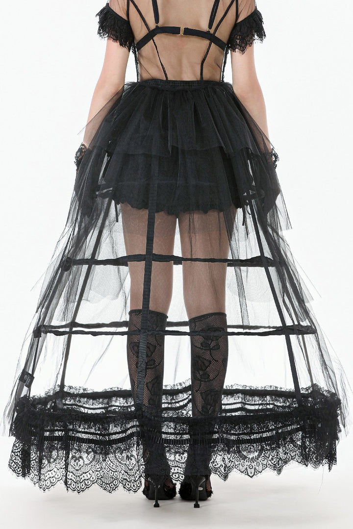 dark lolita caged hoop skirt