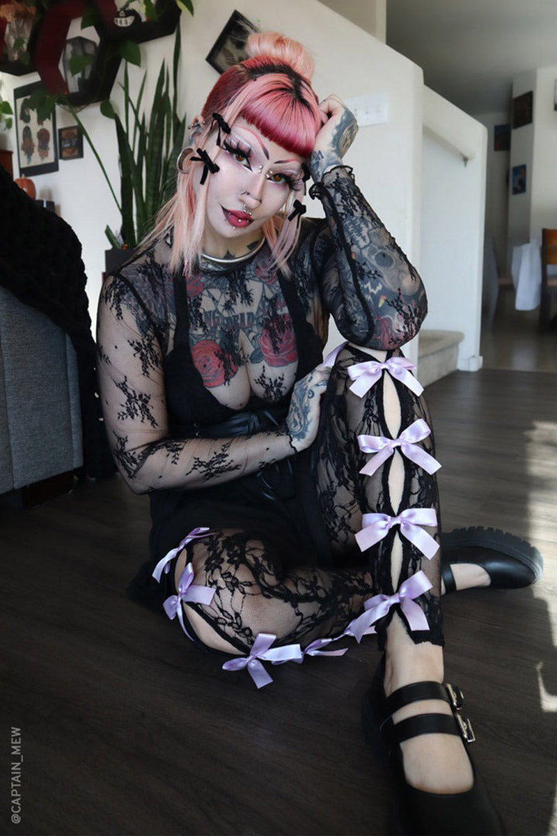 womens kawaii goth leggings