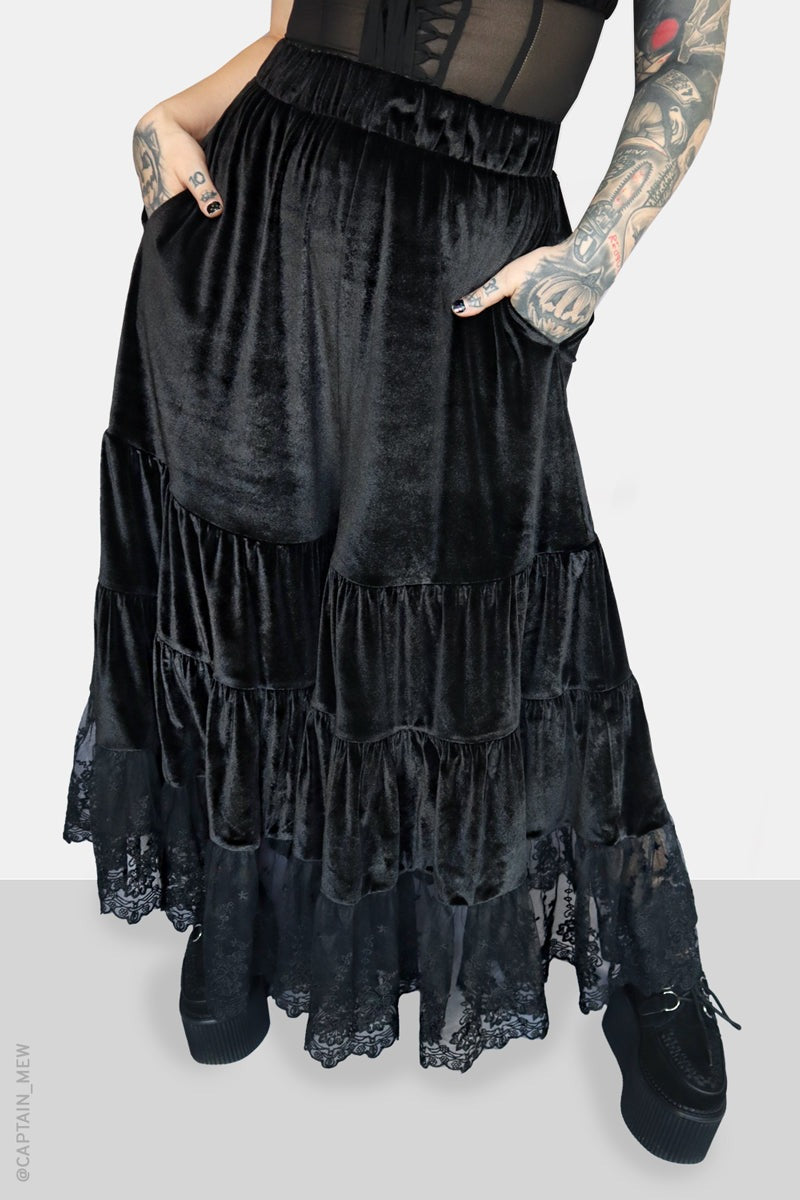 womens high-waisted gothic plus size lolita bloomer pants