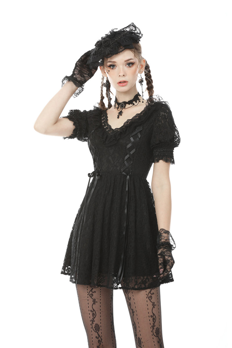 Vintage Goth Mini Dress